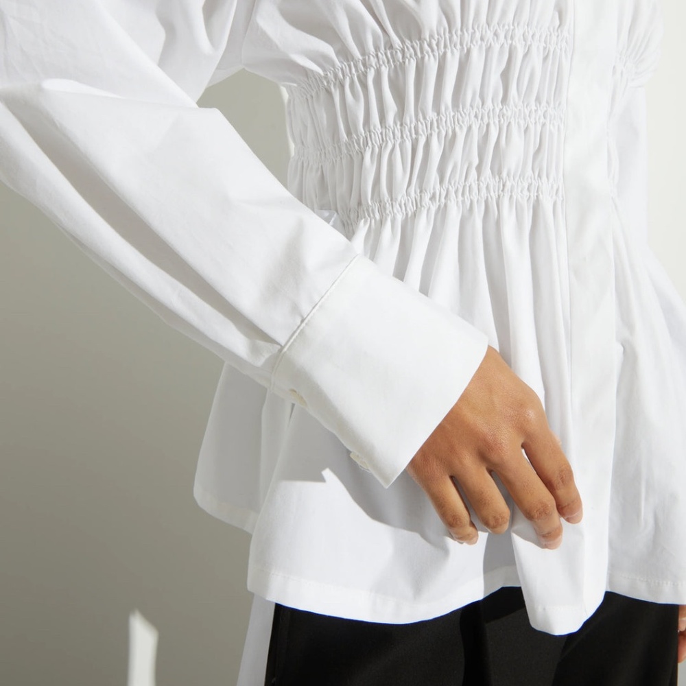 Saint Art Yvonne ruched tie blouse XS - Picture 5 of 16